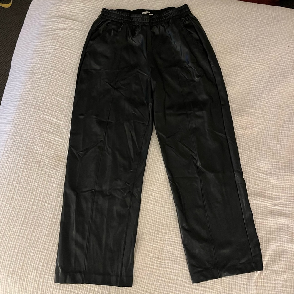Abercrombie Faux Leather Trousers